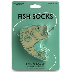 NIP Fish 3D Socks By Living Royal